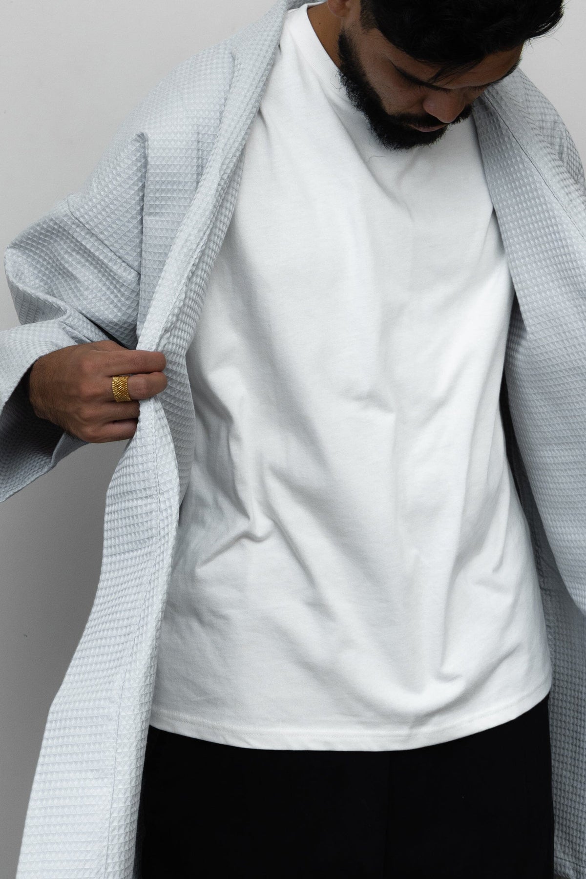 Organic Cotton Waffle Bathrobe