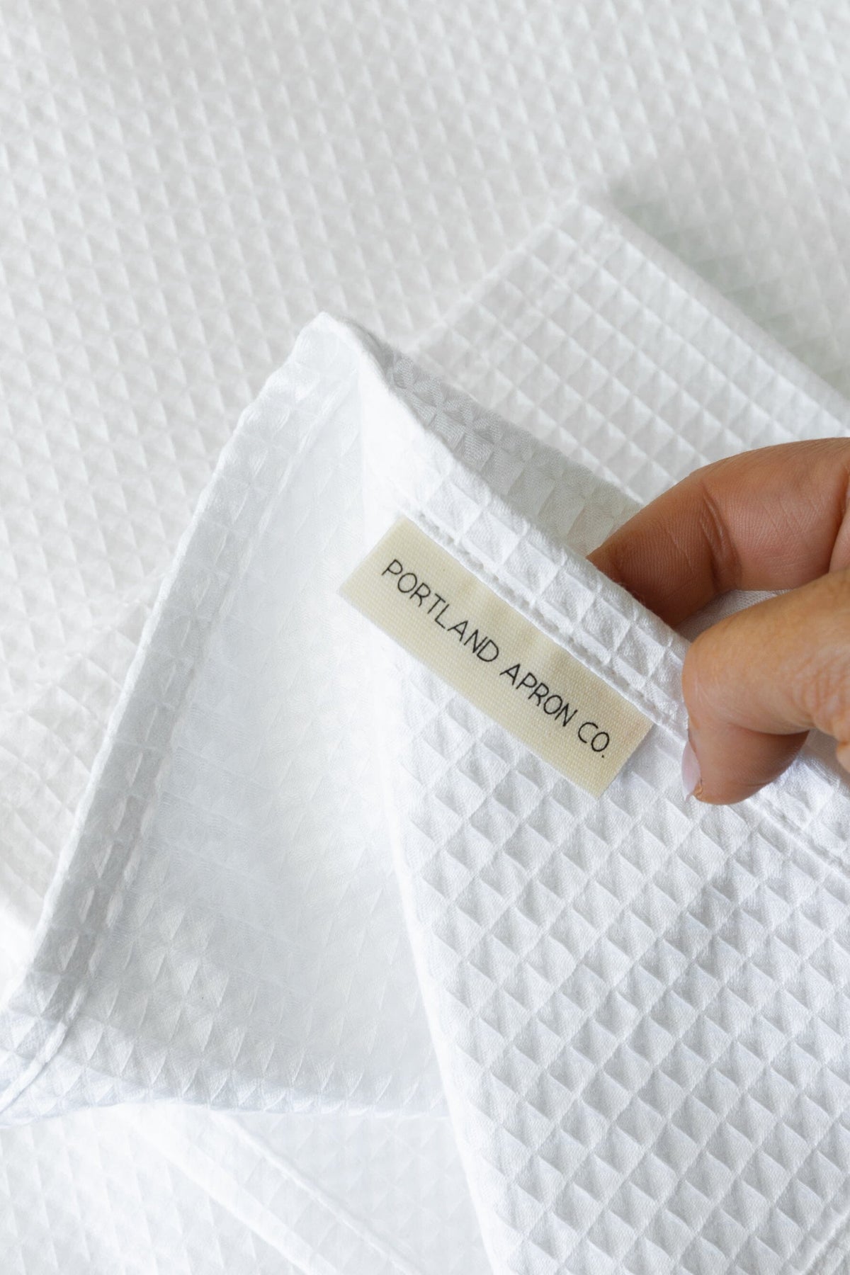 Organic Cotton Waffle Bathroom Towels