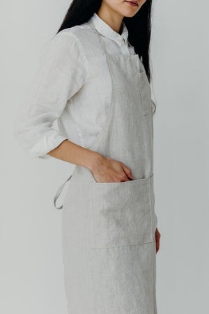 Japanese Apron  Shop for a Linen Japanese Apron Dress - Portland Apron  Company