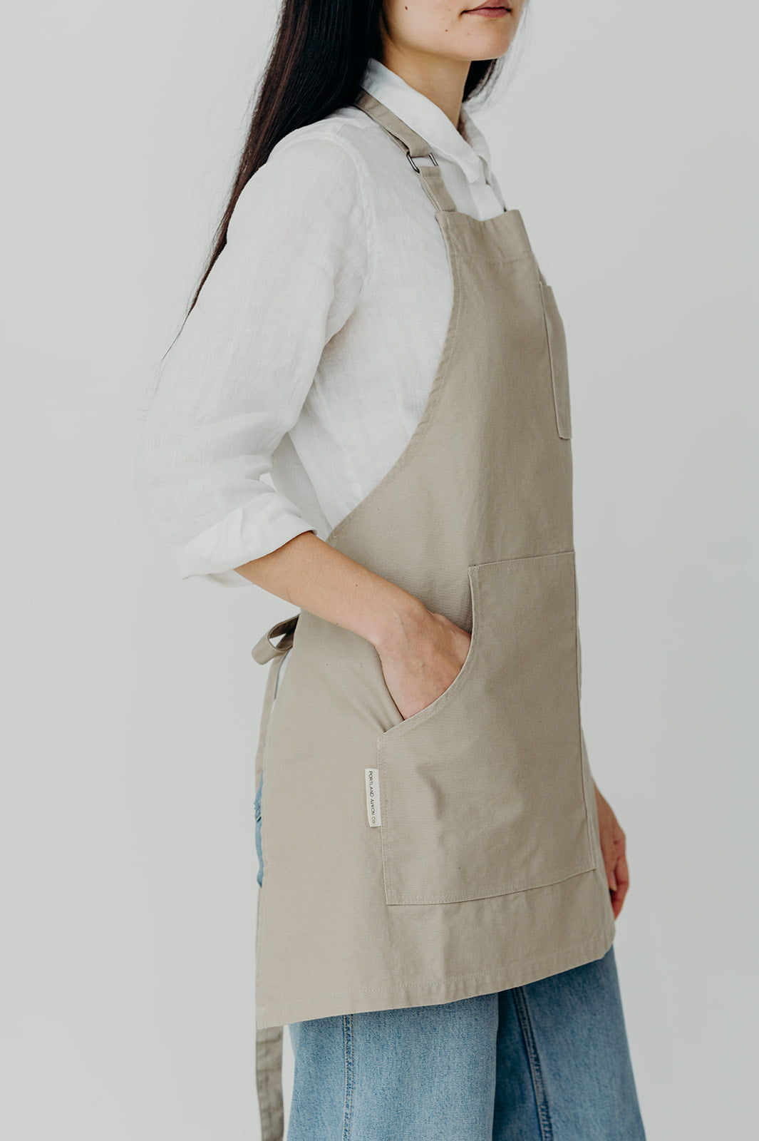 Kids Linen Cooking Apron with Pockets and Adjustable Ties - Portland Apron  Company
