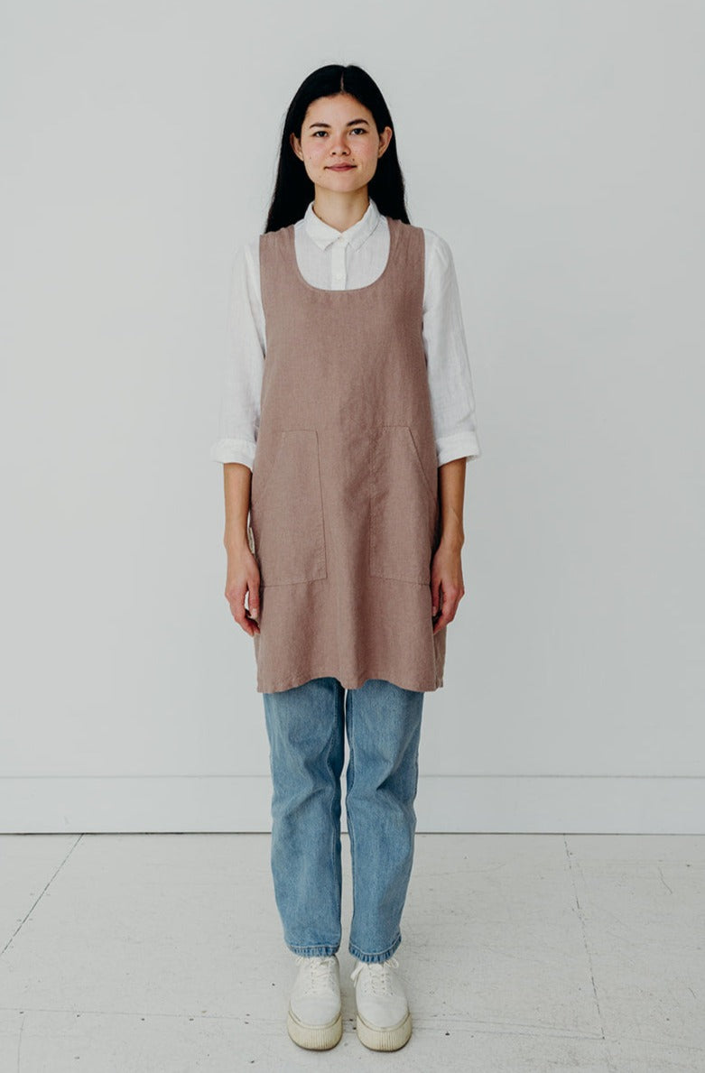 linen pinafore apron dress Pinafore Apron Dress, Multifunctional Linen Apron