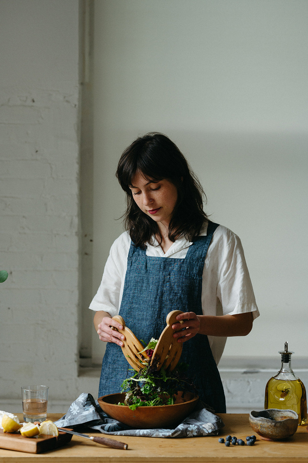 3 piece apron for women. artist apron. cooking apron. Handmade apron.  gardening apron