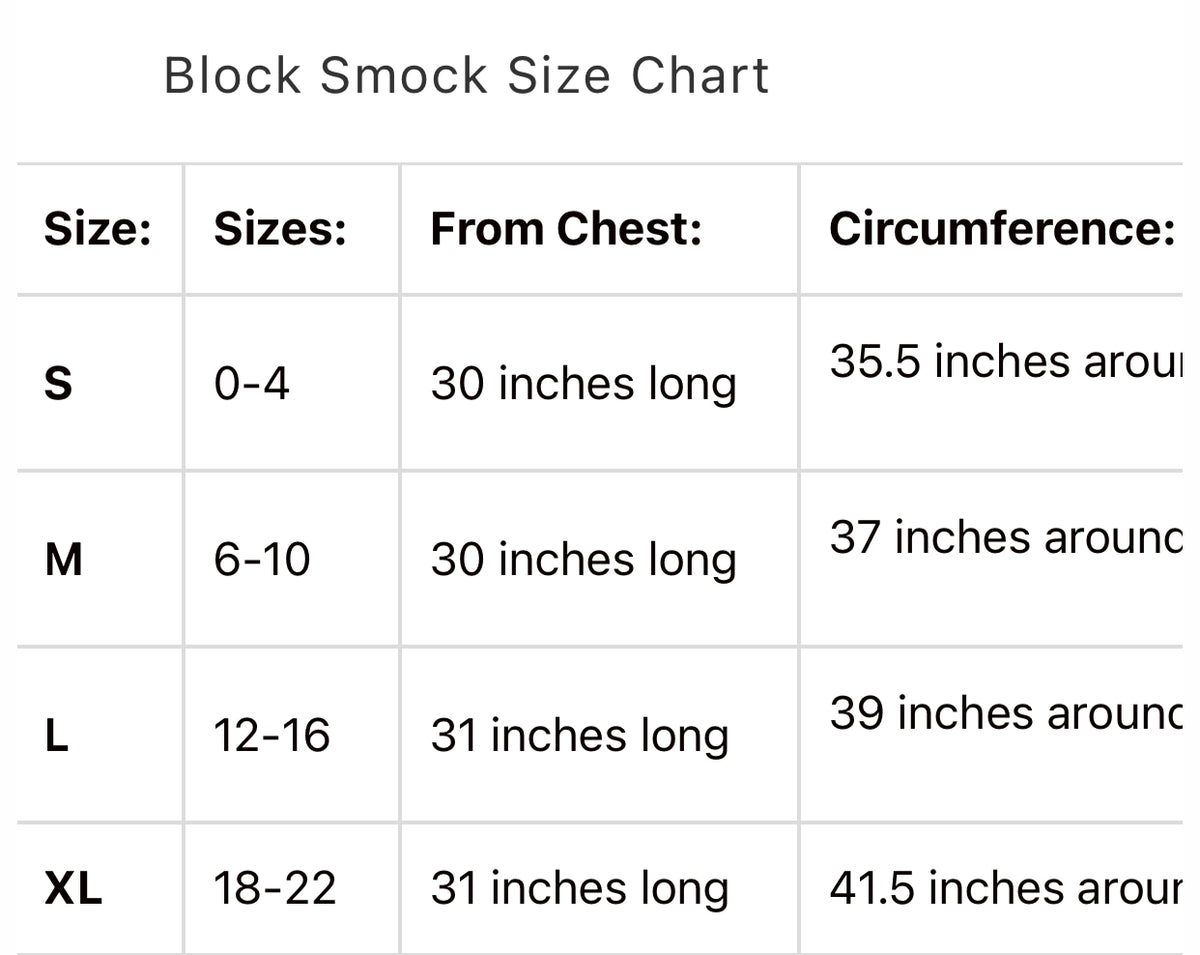 Block Smock Japanese Apron